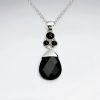 drop faceted black stone silver pendant p2074 7688 zoom