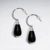 drop faceted black stone earring p1713 7031 zoom